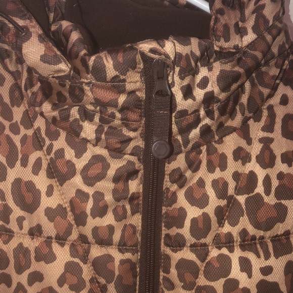 PRWND Vintage Faded glory puffer jacket XXL brown cheetah print .worn once - Picture 16 of 16